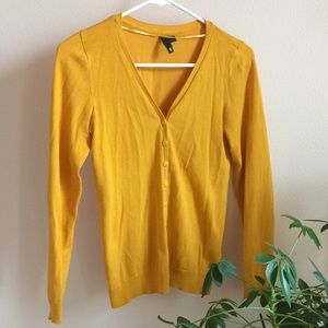 Mustard Yellow Cardigan